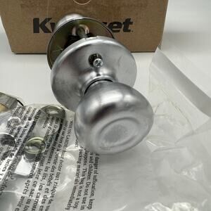 Kwikset 200T 26D Tylo Passage Door Knob in Satin Chrome - New in Box